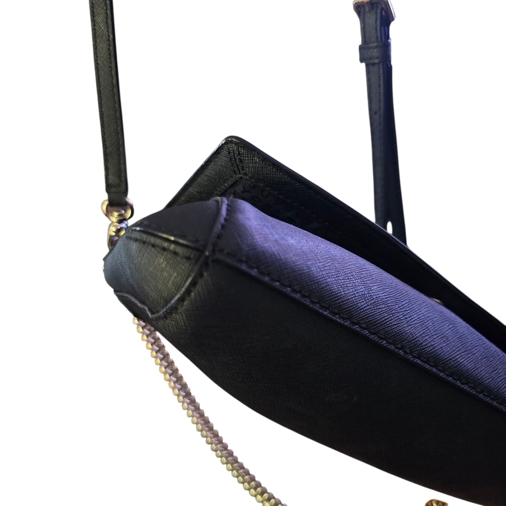 Kate Spade Black Crossbody Bag with Gold Chain *Preowned* - Picture 7 of 10